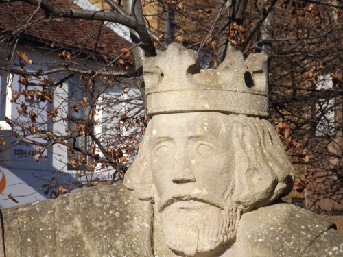King John depicted in Egham