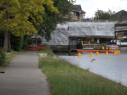 Reading Bridge with underpass closed